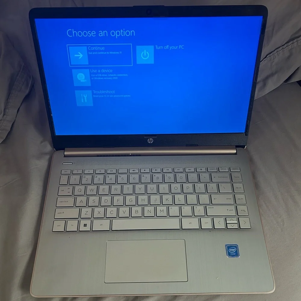 HP Rose Gold Laptop